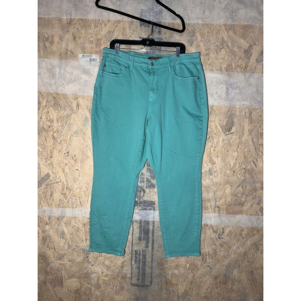 Judy Blue Los Angeles Size 18W Garment Dyed Jeans Womens Teal Blue Pants